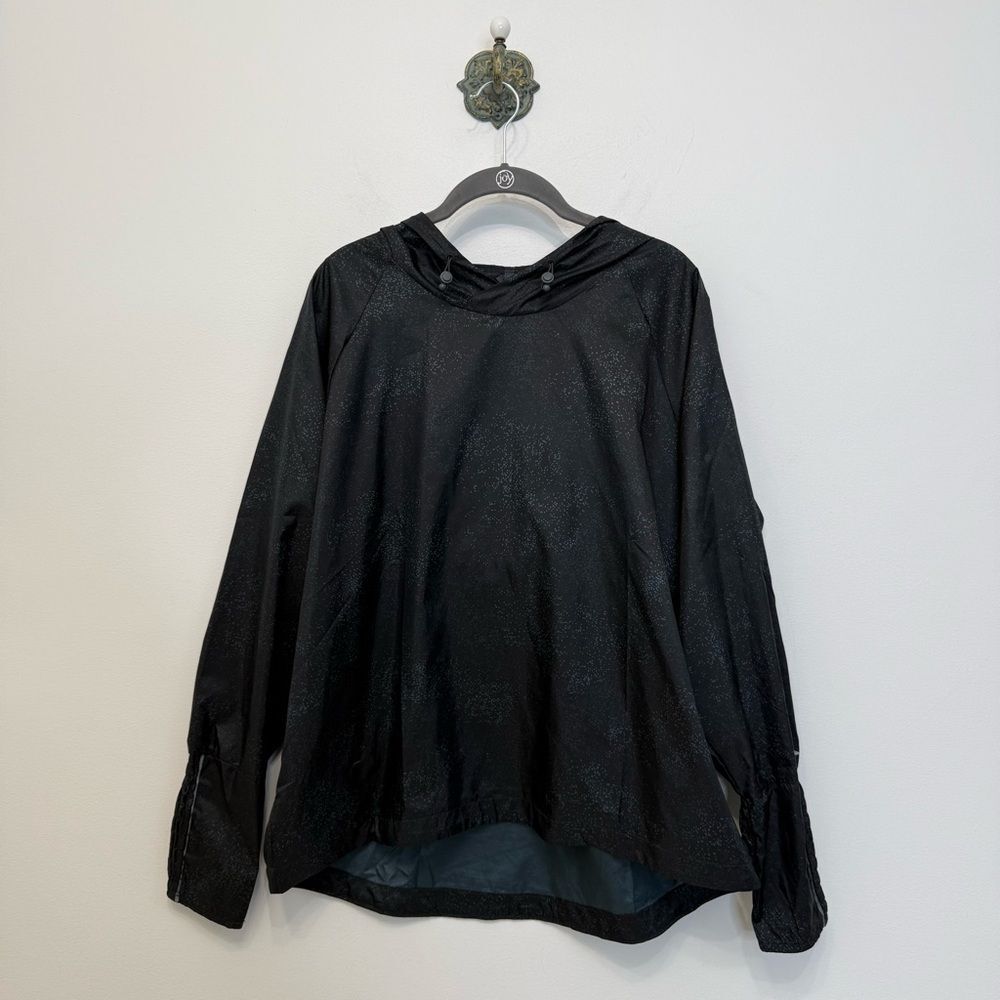 Brooks Running Black Speck LSD Pullover Hoodie Jacket Women’s Size Large